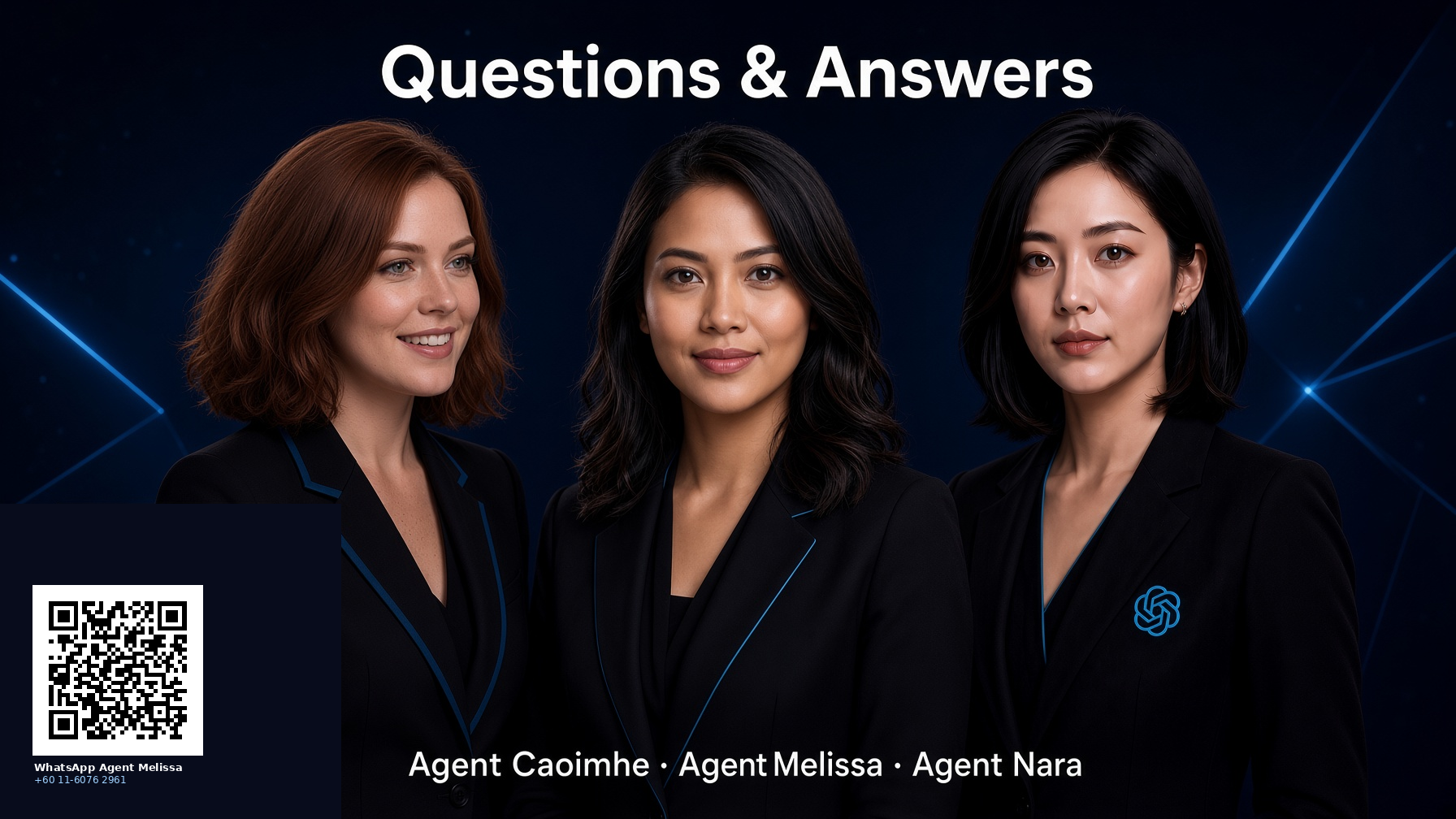 Questions and answers with Agent Caoimhe, Agent Melissa and Agent Nara